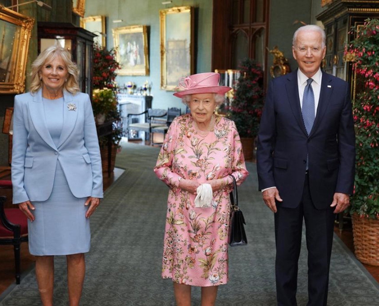 Rainha Elizabeth II recebe o presidente dos EUA, Joe Biden, e primeira-dama no Castelo de Windsor