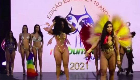 Treta: candidata arranca faixa de vice-campeã na final do Miss Bumbum 2021 e diz que disputa foi roubada