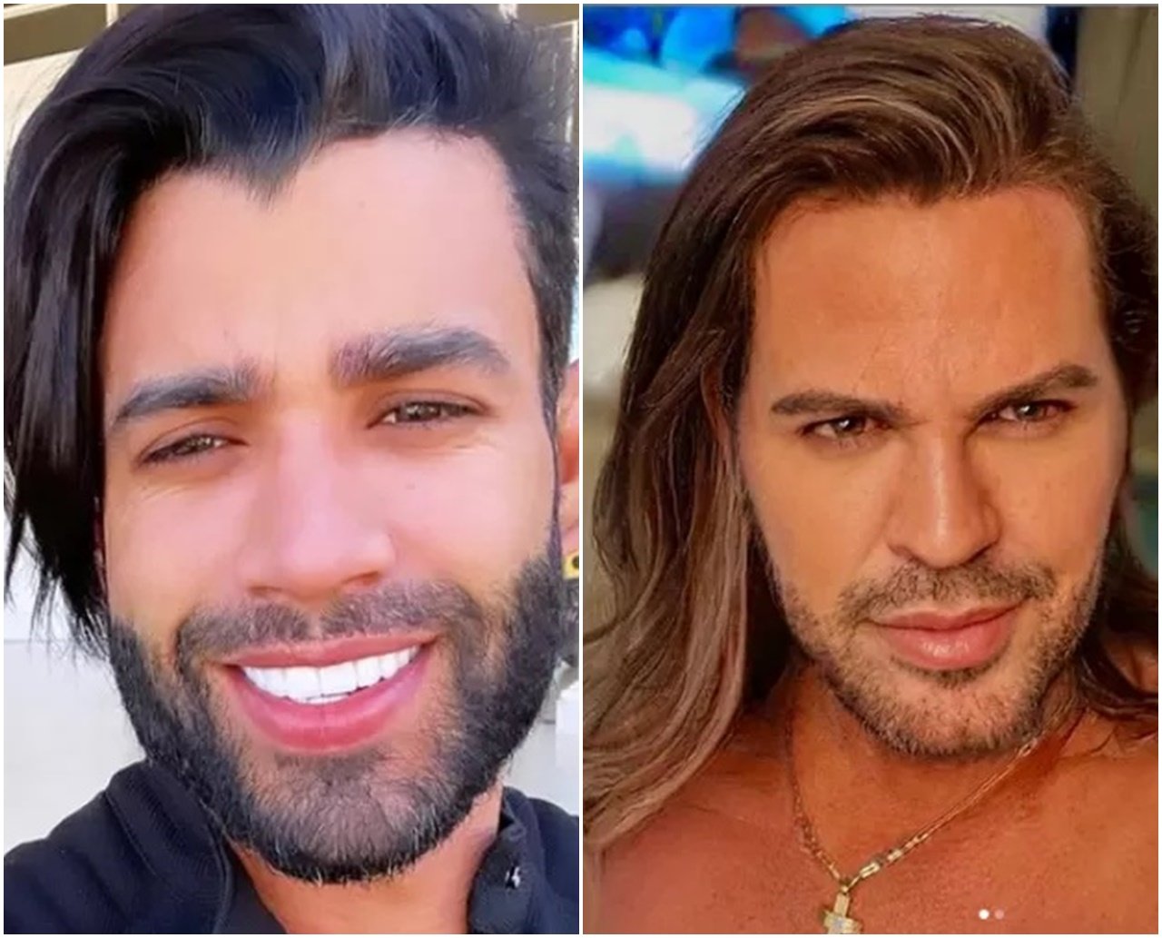 Mudança de visual de Gusttavo Lima choca internautas e cantor acaba sendo comparado com Eduardo Costa: "Iguais"