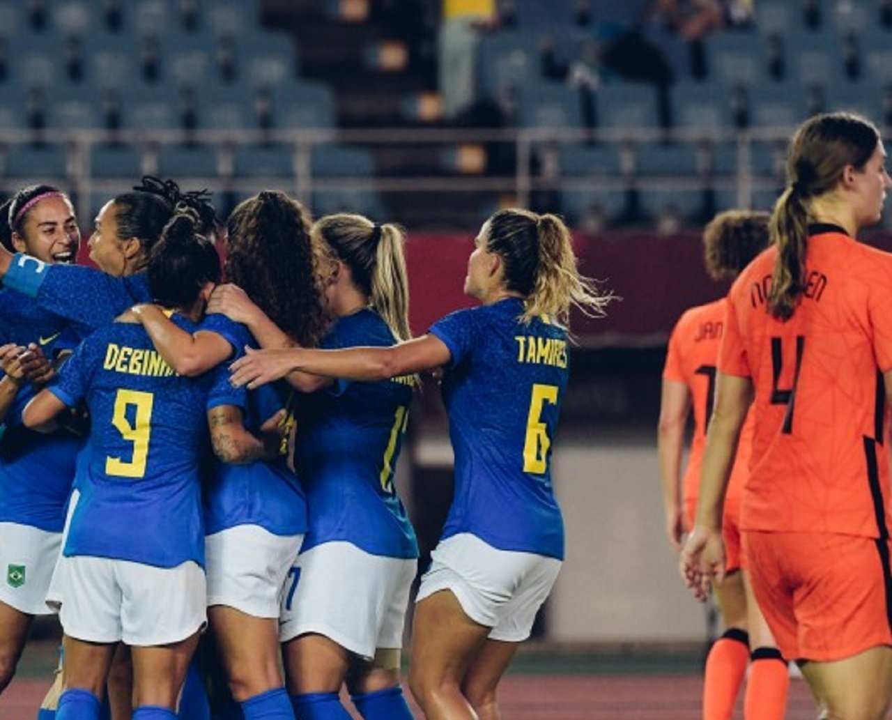 Futebol Feminino: emoções e gols de sobra marcam empate de uma grande partida disputada por Brasil e Holanda