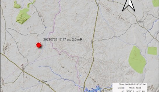 Mais uma vez, tremor de terra é registrado no interior da Bahia; fenômeno aconteceu em Curaçá