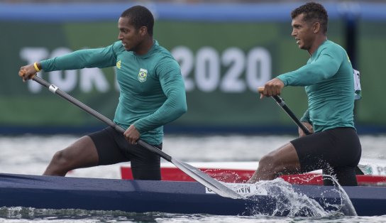 Chance de medalha! Baianos Isaquias Queiroz e Jacky Godmann estão na final da Canoagem C2