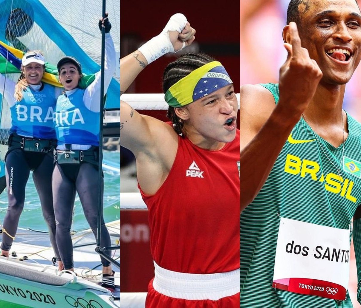 Madrugada agitada! Brasil garante medalhas de ouro na Vela, bronze no atletismo e boxe 