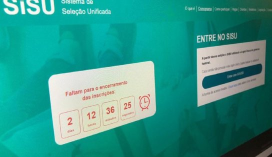 Atenção, estudante! Prazo para matrícula no Sisu termina na segunda-feira