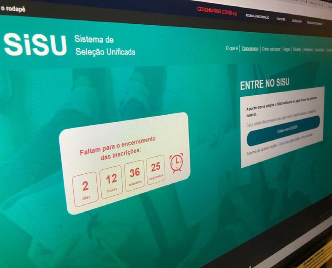 Atenção, estudante! Prazo para matrícula no Sisu termina na segunda-feira