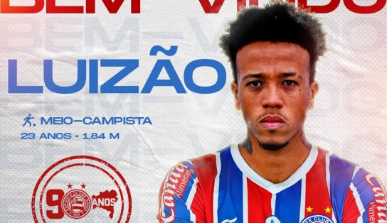 Reforço: diretoria do Bahia anuncia volante Luizão, que estava no futebol ucraniano