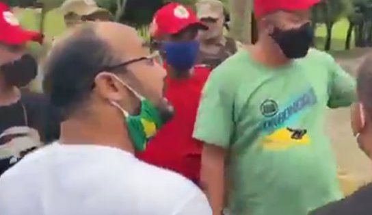 Capitão Alden diz que quase foi atropelado por militante do PT e acusa apoiadores de Lula de agressão; veja vídeos