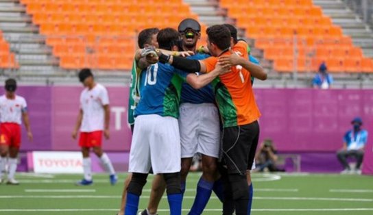 Brasil vence a China em estreia no futebol de 5 nos Jogos Paralímpicos de Tóquio