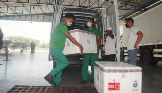 Remessa com novas doses de vacina contra a Covid-19 desembarca em Salvador nesta quinta; mais de 1 milhão em 24h