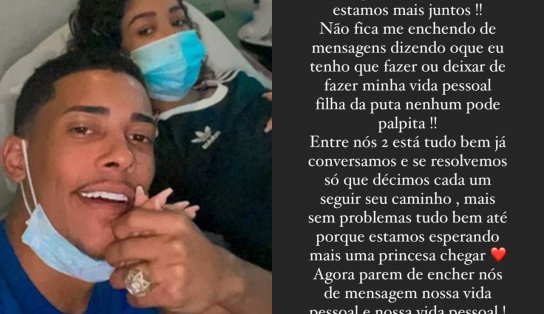 Uma semana após comemorar terceira gravidez, MC Poze do Rodo deixa esposa de 17 anos