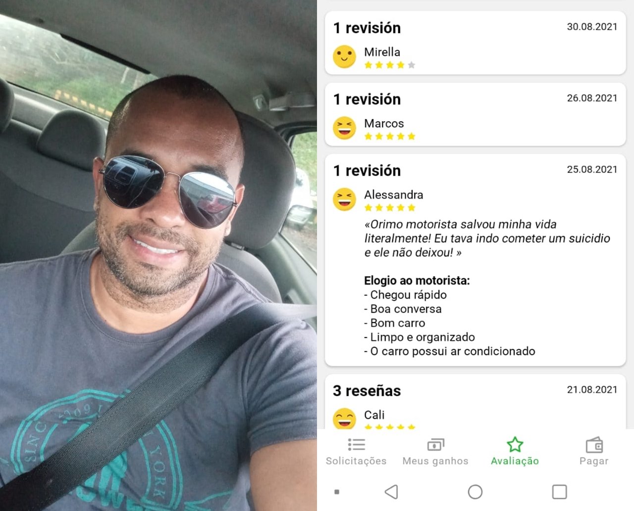 Ele fez uma passageira desistir do suicídio em Salvador: conheça Germano, o motorista por app que ganhou "fama" de psicólogo 