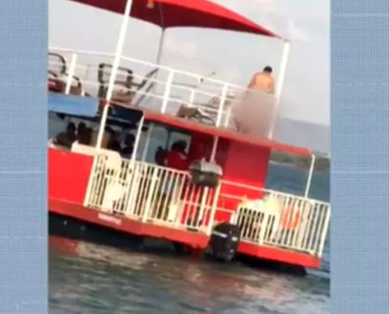 Sem pudor: casal faz sexo em barco flutuante no lago de Palmas e vídeo viraliza nas redes sociais