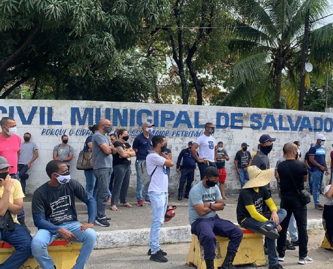 Guardas municipais de Salvador fazem paralisação de 24 horas após Plano de Carreira não avançar