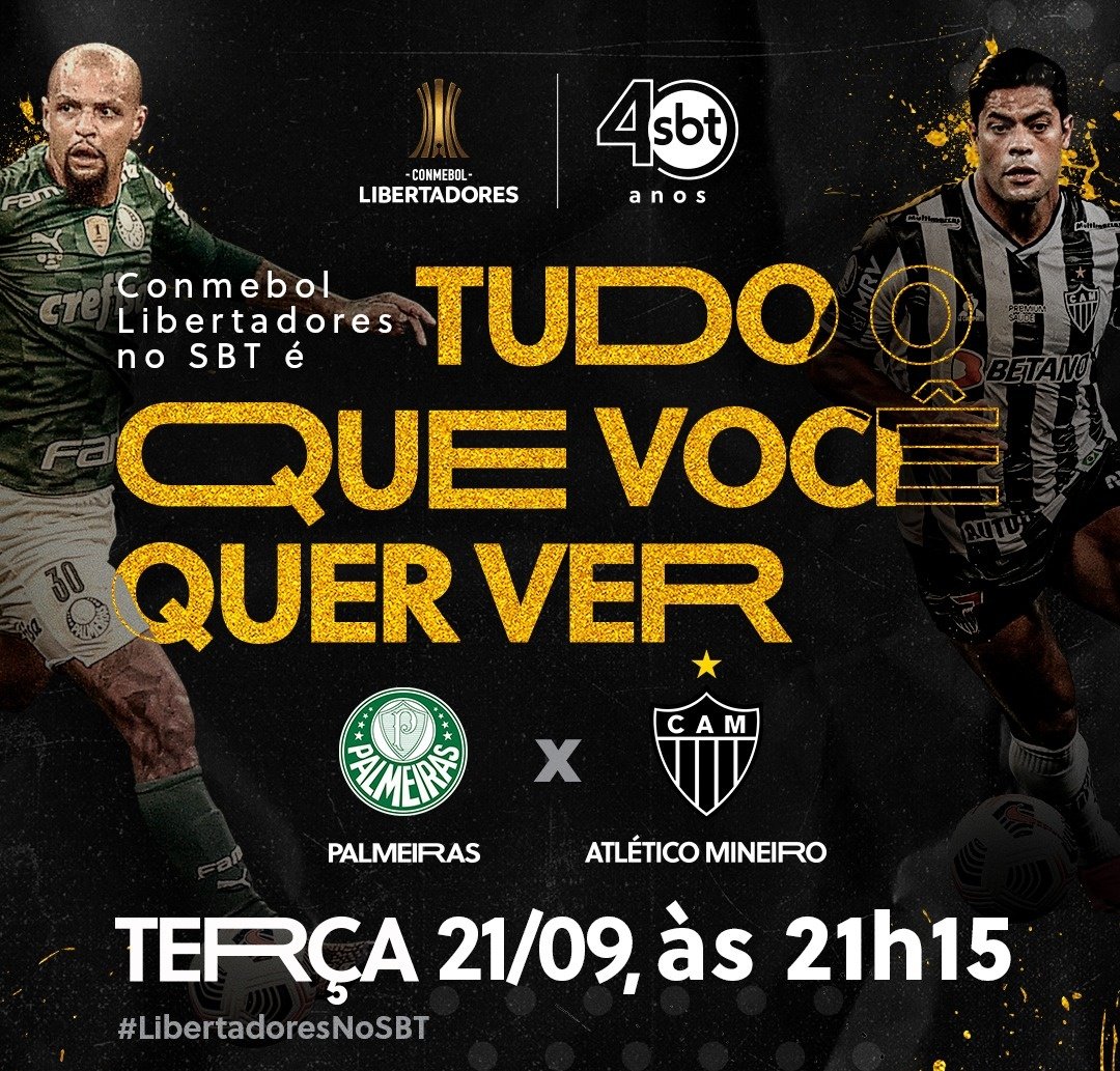 Se ligue! TV Aratu transmite jogos entre Palmeiras e Atlético-MG pelas semifinais da Libertadores