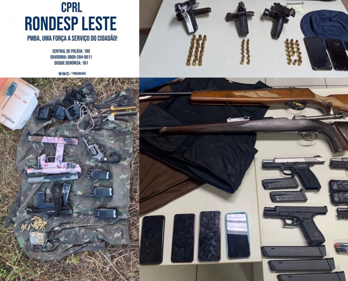 Polícia encontra arsenal durante operação ‘Adsumus’, em Feira de Santana