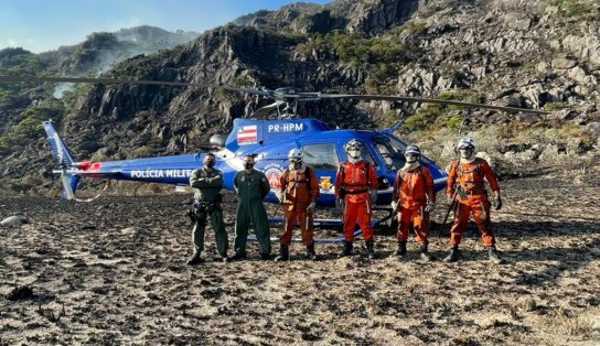 Bombeiros militares continuam combatendo incêndios florestais em 16 cidades no interior do estado