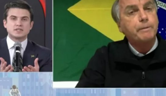 Bolsonaro se irrita após ser perguntado de rachadinha em entrevista e acusa pai do humorista de querer roubar cargo