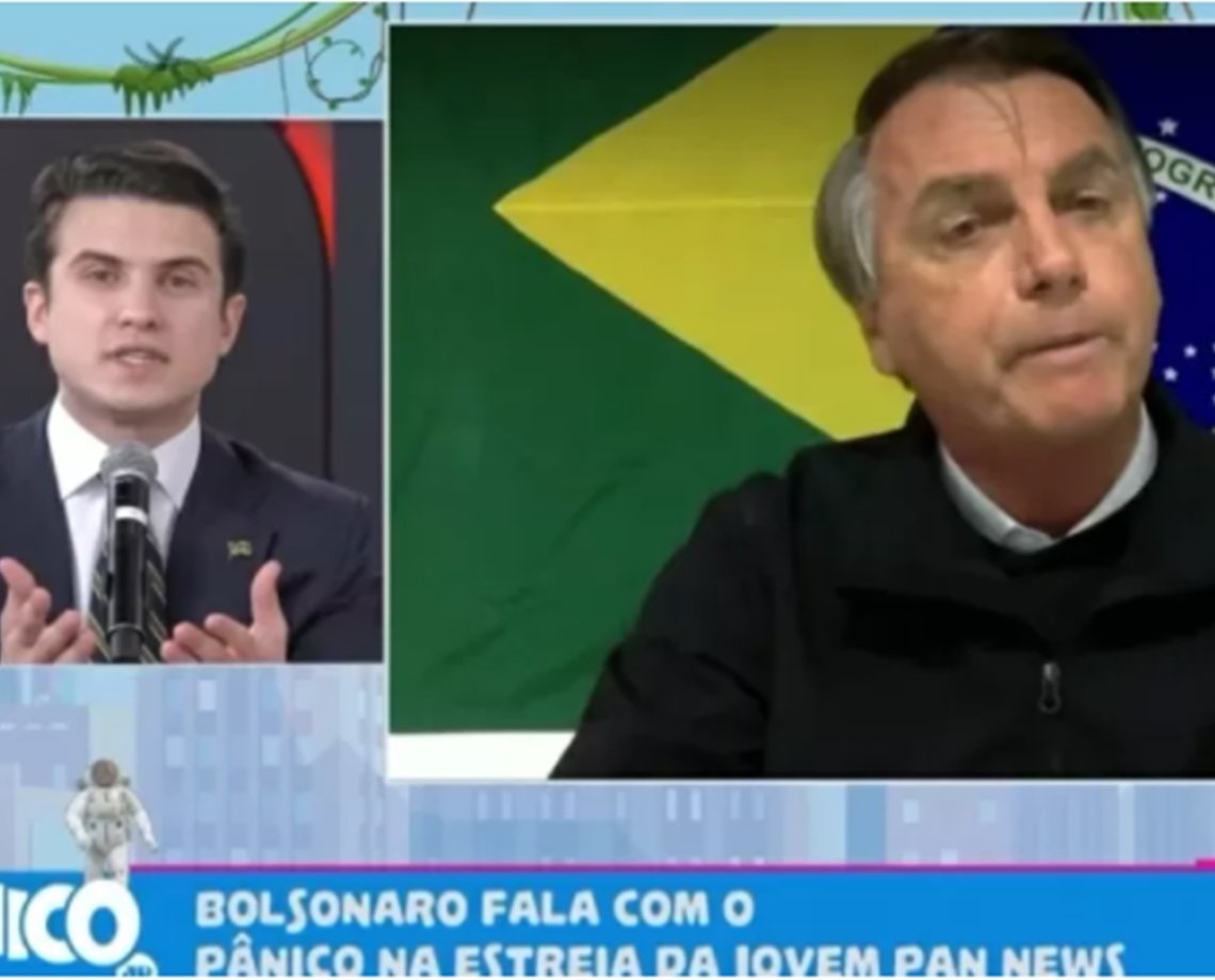 Bolsonaro se irrita após ser perguntado de rachadinha em entrevista e acusa pai do humorista de querer roubar cargo