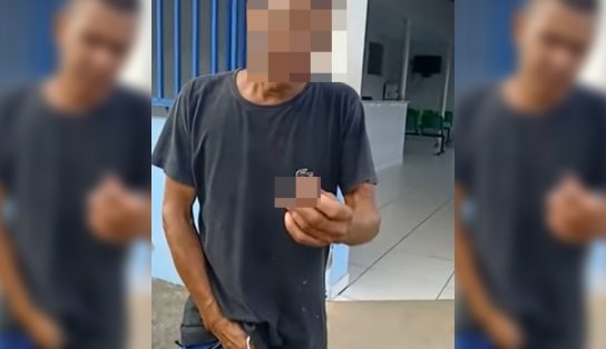 Com o próprio pênis em mãos e ensanguentado, homem diz que fez aposta "com o tal do Diabo" na Bahia; ele está internado