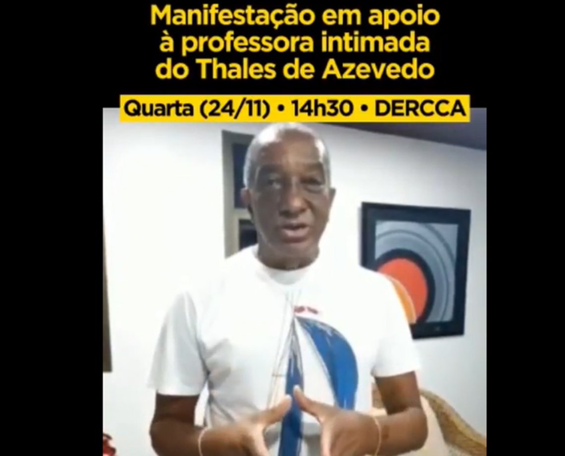 Sindicato promete ir à porta de delegacia para protestar contra investigação de professora acusada de ensinar "teor esquerdista" 