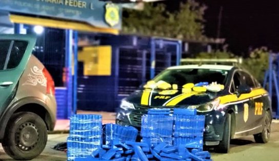 Carro que tinha até "supermaconha" é apreendido na Bahia; PRF achou mais de 210 quilos de drogas 