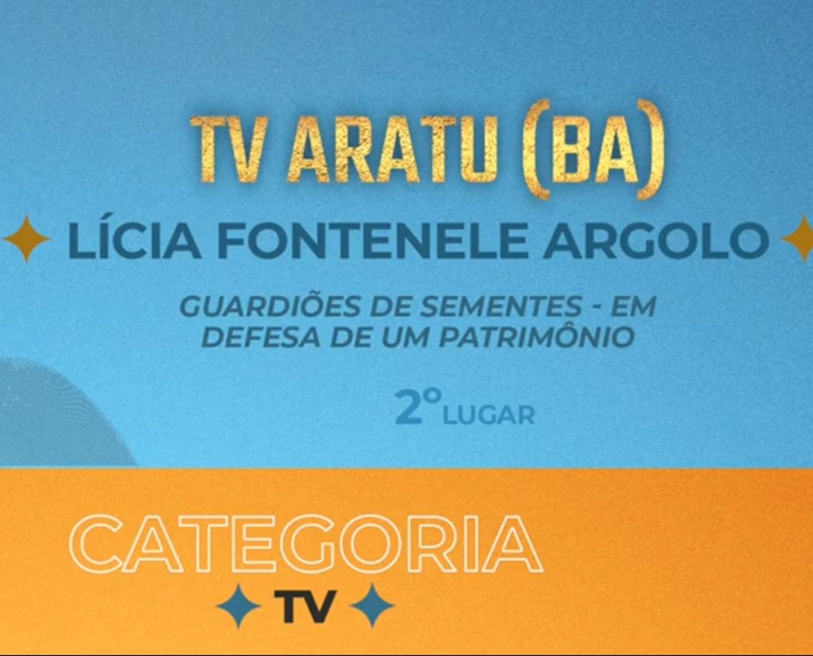 TV Aratu ganha Prêmio Semear Internacional de Jornalismo por reportagem "Guardiões de Sementes"