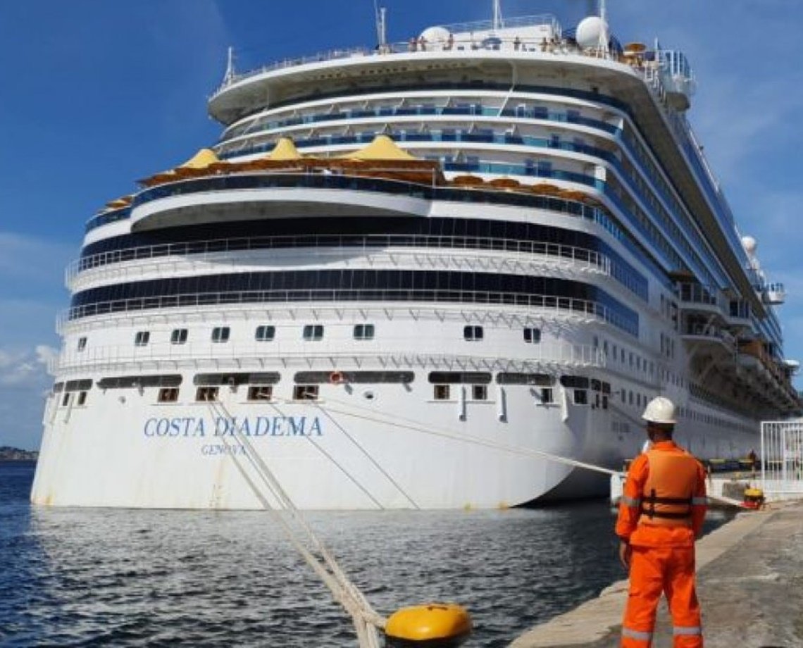 Costa Diadema: com Covid, 35 moradores de Salvador são autorizados a desembarcar de cruzeiro