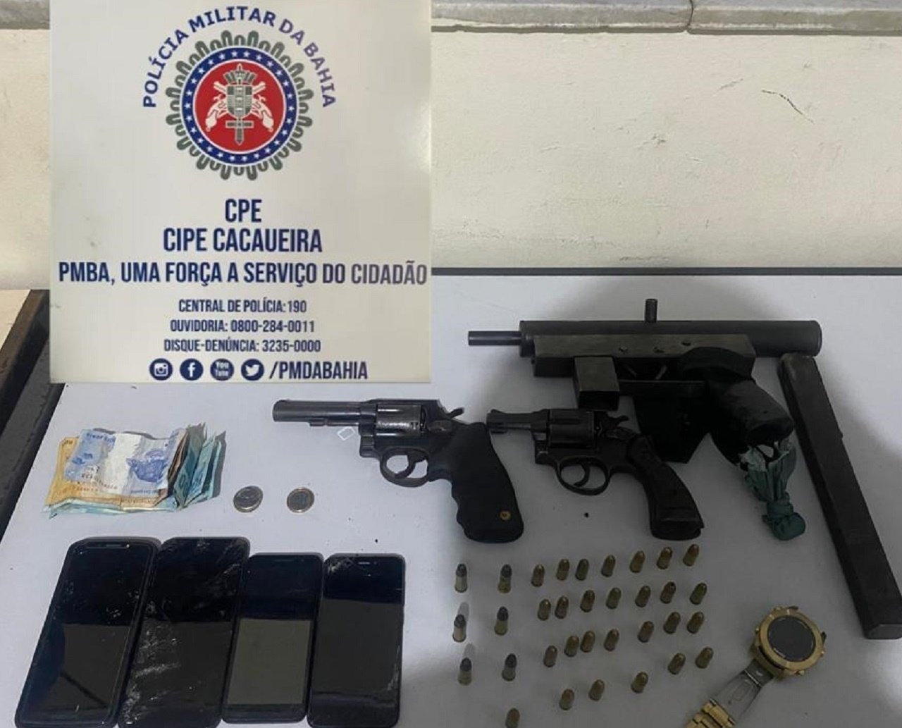 Terror no Sul: com armamento pesado, "bonde" invade comunidade, atinge criança de 10 anos e é localizado pela PM na Bahia 