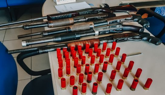 Polícia intercepta transportadores de facção e acha arsenal na BR-101, na Bahia 