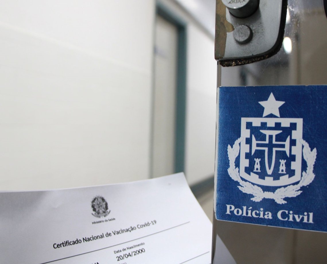 Apenas vacinados serão permitidos em delegacias, define Polícia Civil da Bahia