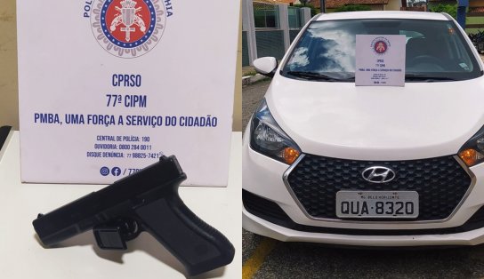 Ele "tirava onda de PM", mas até a arma era falsa: homem é preso na Bahia por falsidade ideológica e ameaça 