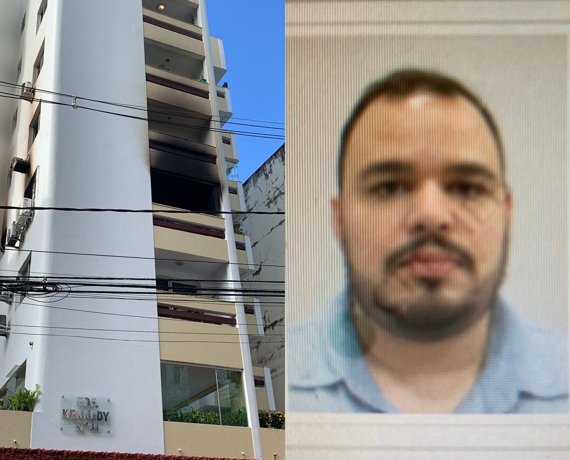 Prédio pega fogo na Barra e médico morre ao tentar pular da varanda para se salvar