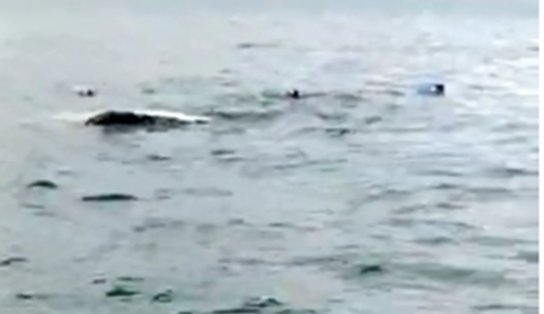 Vídeo: Barco naufraga próximo à ilha de Morro de São Paulo; pescadores encontraram embarcação revirada