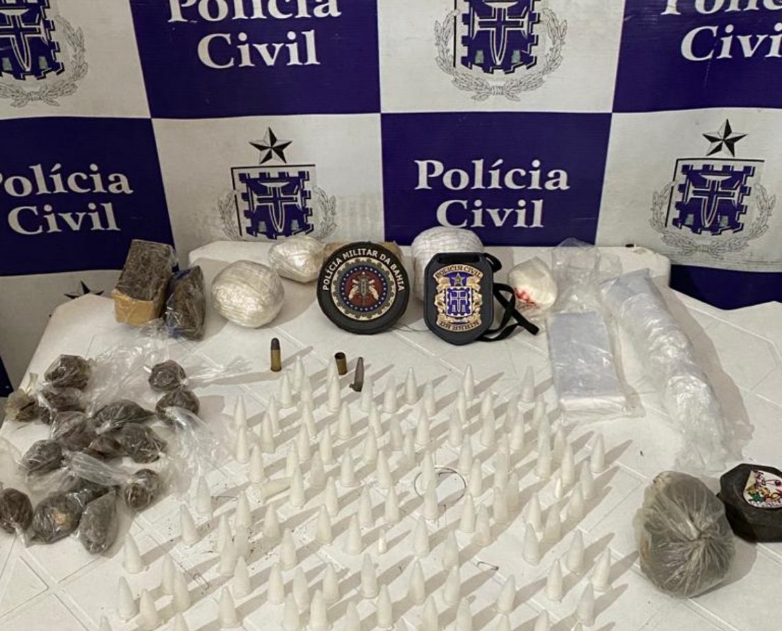 Suspeito de tráfico de drogas é preso em flagrante em Conceição do Jacuípe