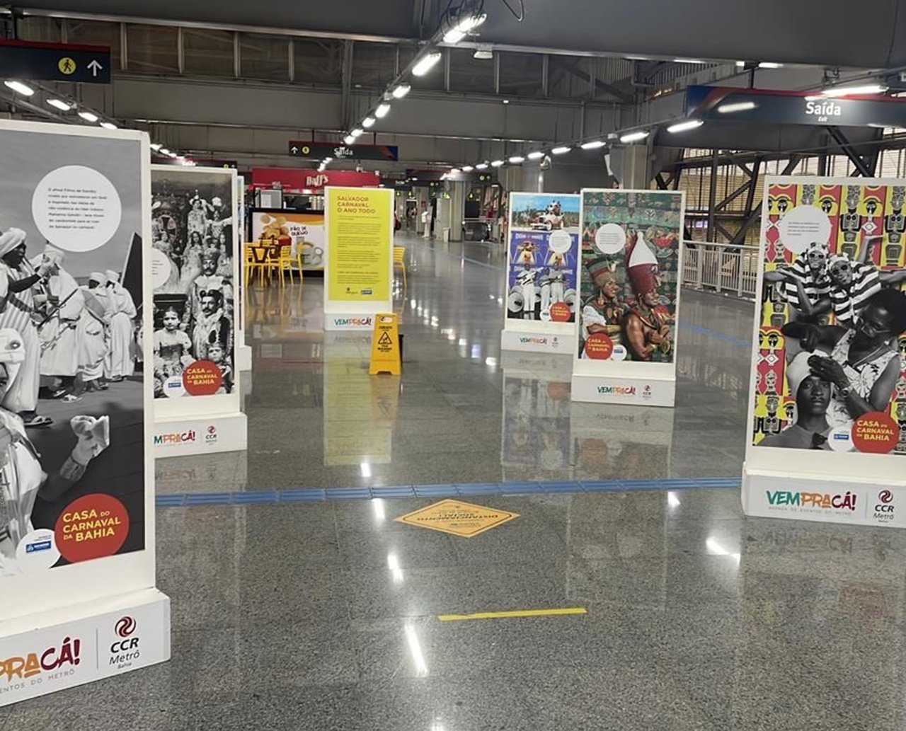 Metrô recebe exposição inédita e gratuita sobre Carnaval de Salvador