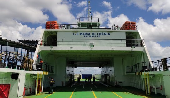 Renovada! Ferry Maria Bethânia passa por reforma e volta para as travessias Salvador/Ilha de Itaparica