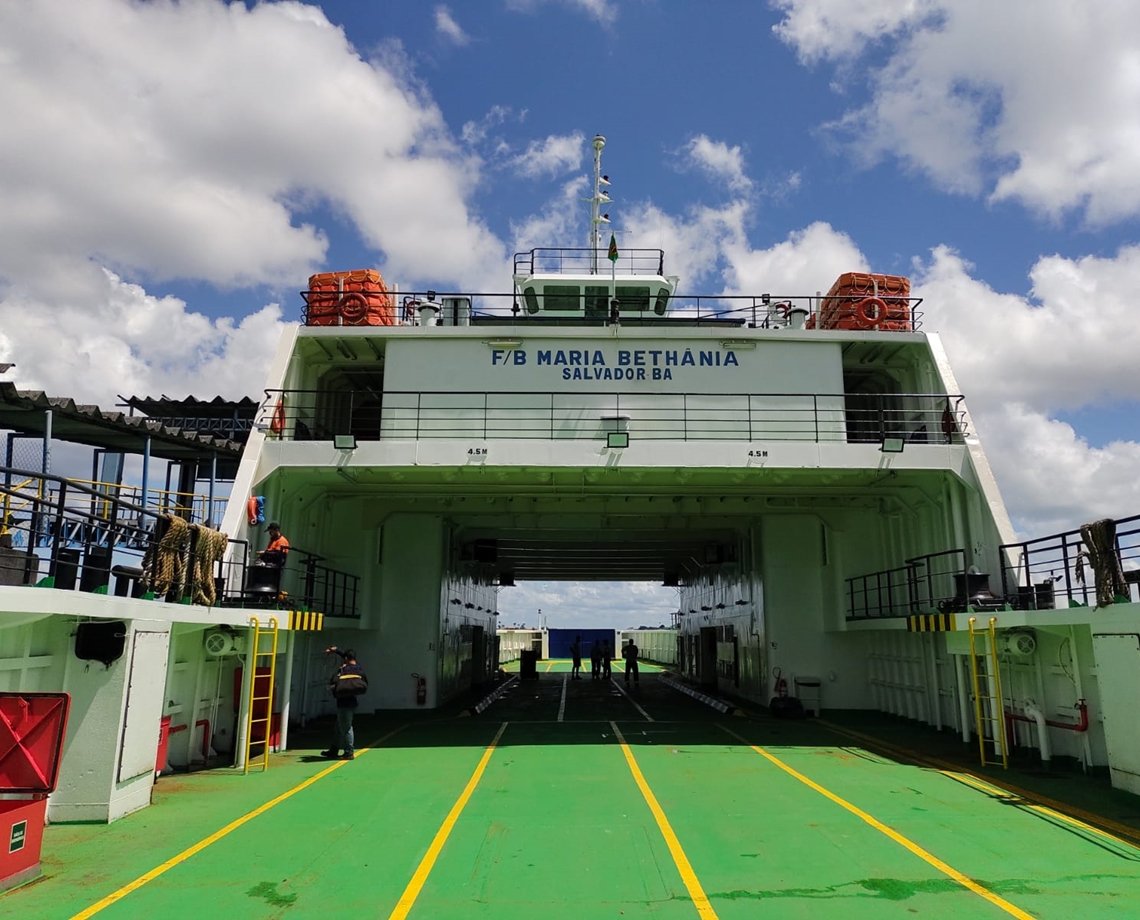 Renovada! Ferry Maria Bethânia passa por reforma e volta para as travessias Salvador/Ilha de Itaparica