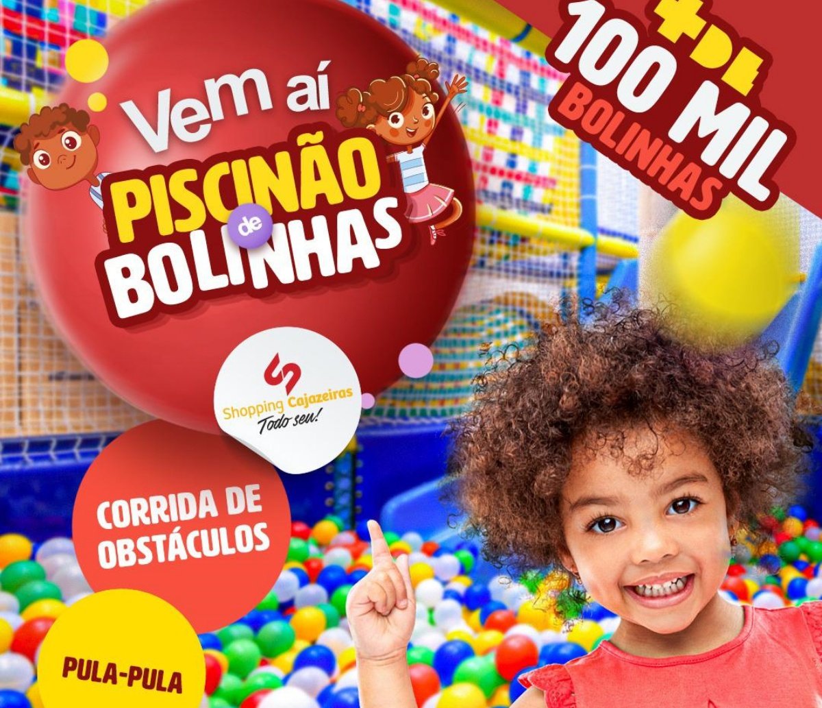 Shopping Cajazeiras trará Piscinão de Bolinhas em uma estação com 250m2 com opção diversas de brinquedos