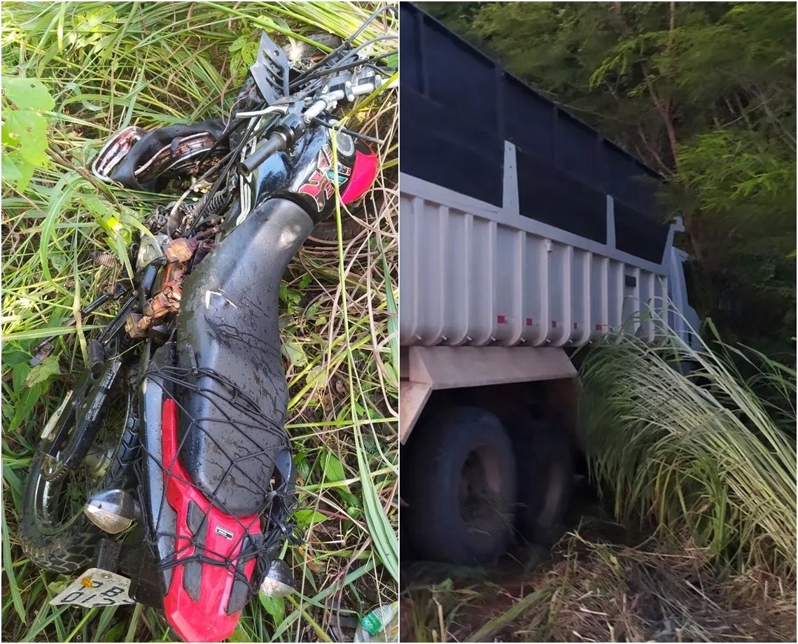 Homem e mulher morrem em acidente entre motocicleta e caminhão na região de Correntina