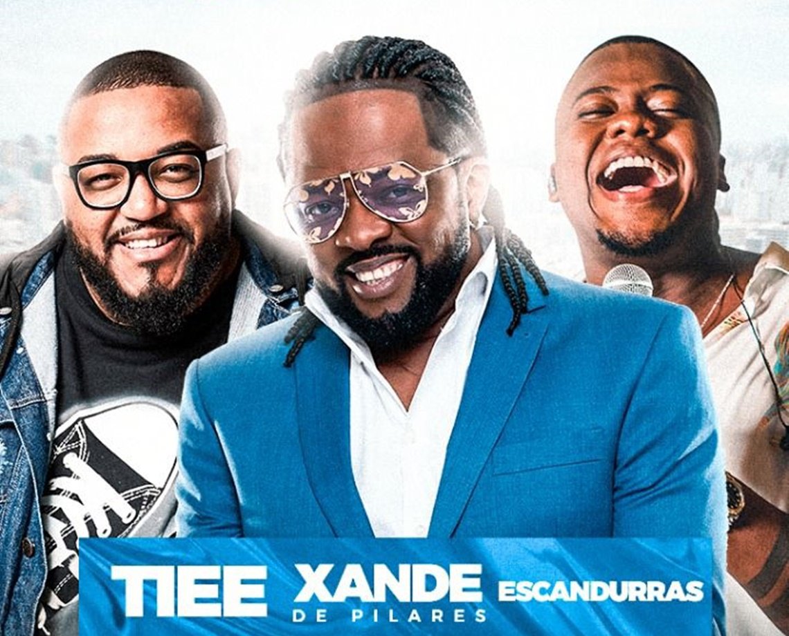 Este domingo: Xande de Pilares, Tiee e Escandurras se reúnem no Sambinha Sunset, em Salvador; ingressos à venda