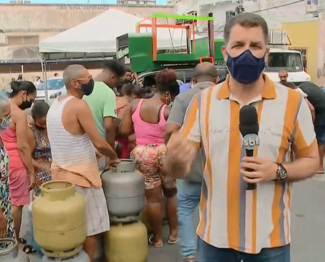 Desconto pra dar um gás: ação solidária na Federação vende botijões a R$ 50 para moradores cadastrados