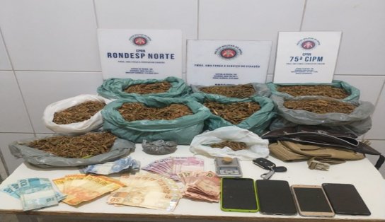 Dupla é detida com mais de cinco quilos de maconha, em Juazeiro; suspeitos ainda tentaram fugir da polícia