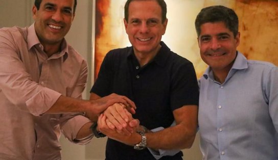 Doria se reúne com ACM Neto e Bruno Reis durante agenda na Bahia