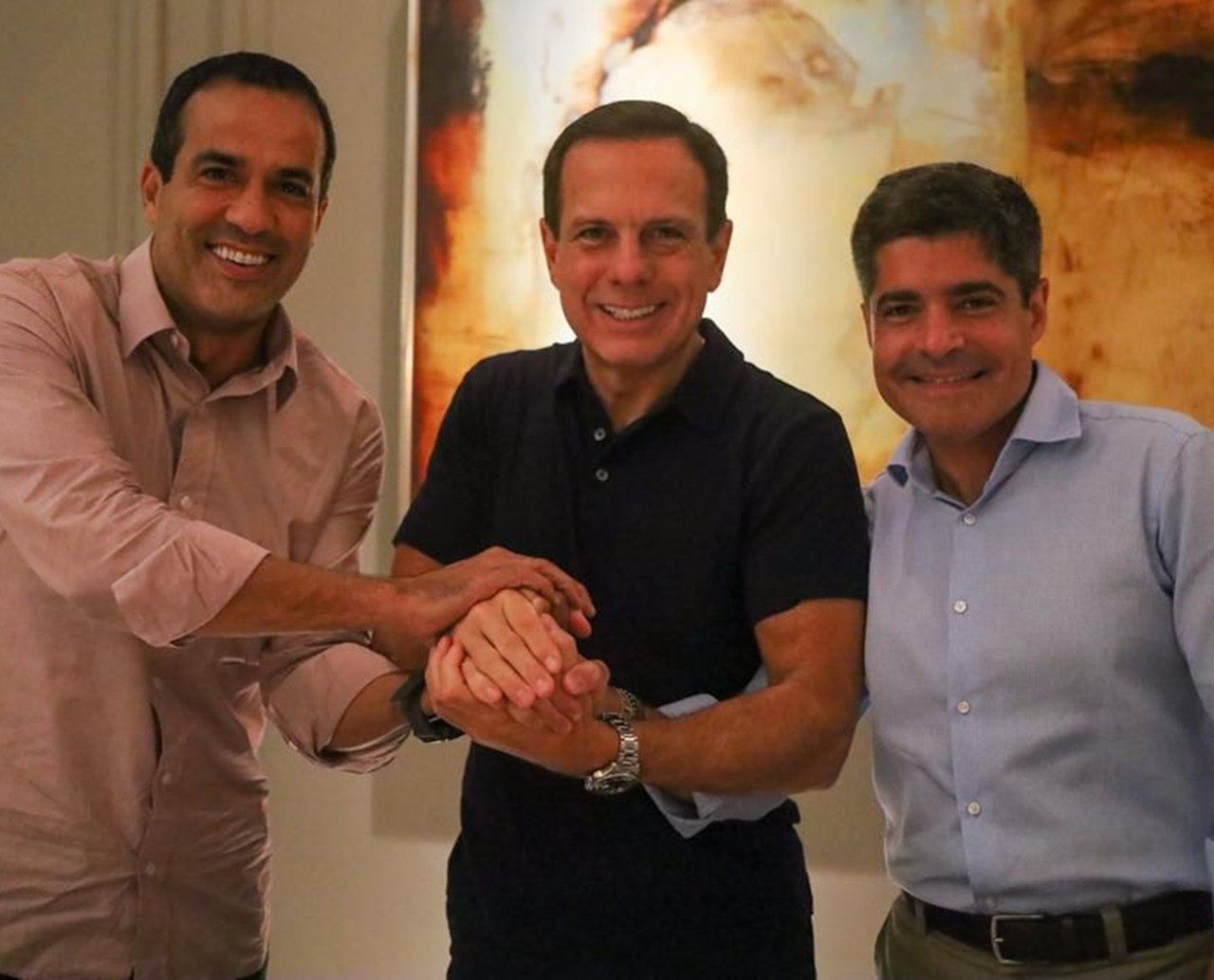 Doria se reúne com ACM Neto e Bruno Reis durante agenda na Bahia