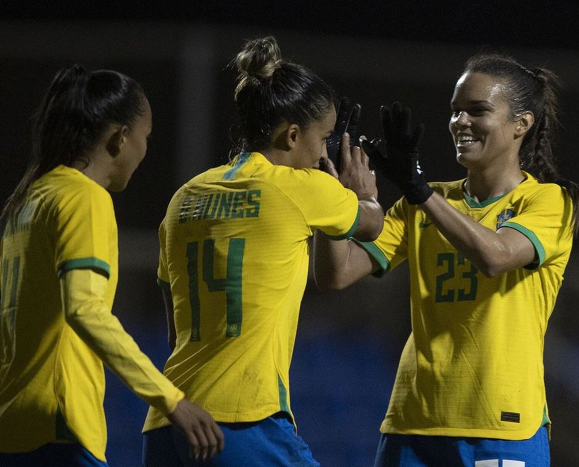 Gabi Nunes marca duas vezes e Brasil vence Hungria por 3 a 1; Bia Zaneratto também marca no retorno