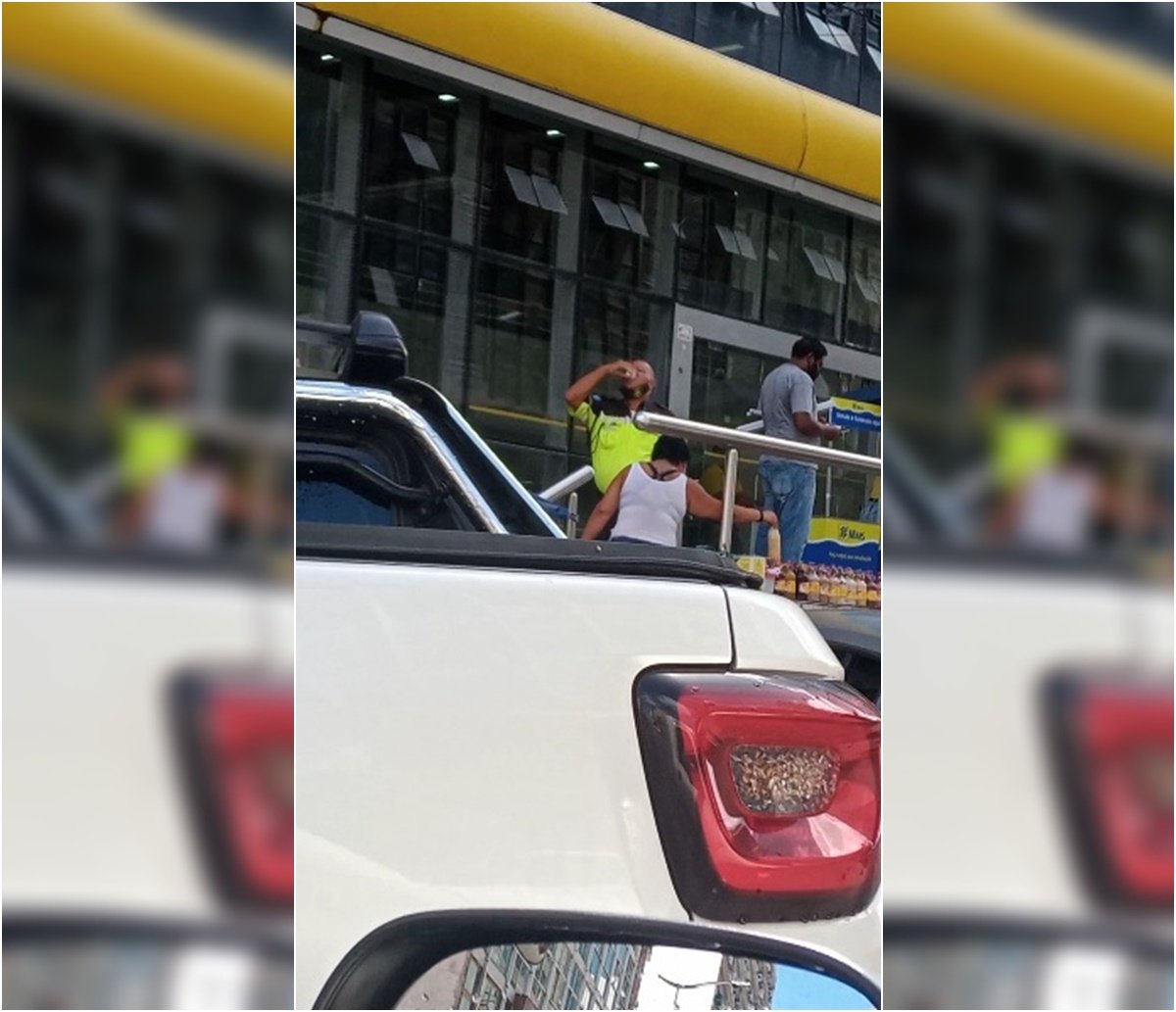 VÍDEO: Agente da Transalvador é flagrado bebendo em local que vende licor; ele estava fardado