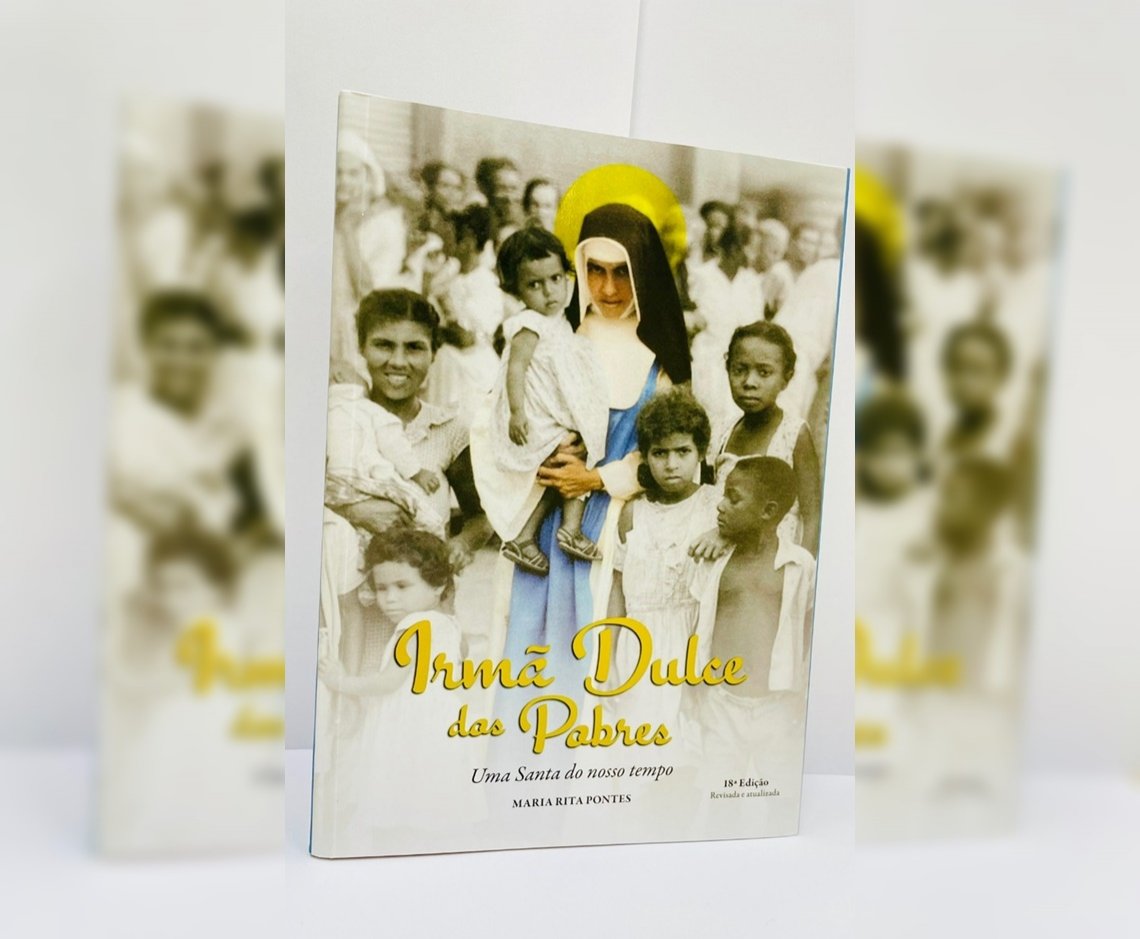 Livro sobre Santa Dulce dos Pobres será lançado em três shoppings da capital baiana; veja programação