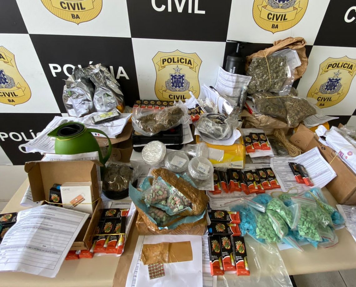 Droga que seria enviada para endereços de luxo é apreendida pela polícia na BR-324