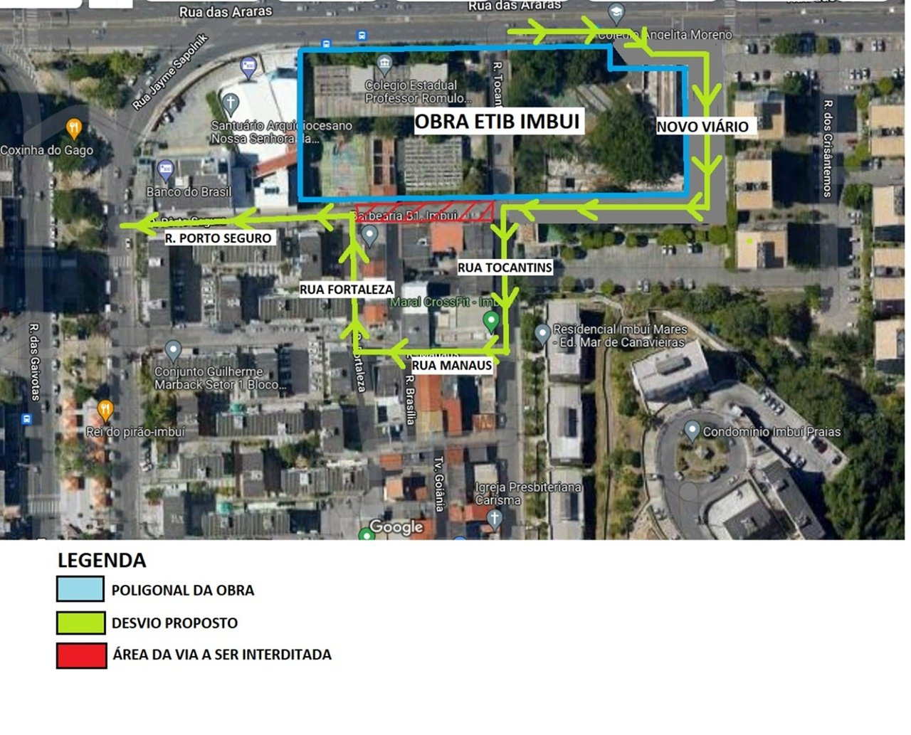 Rua no Imbuí terá alterações no trânsito a partir desta segunda; confira