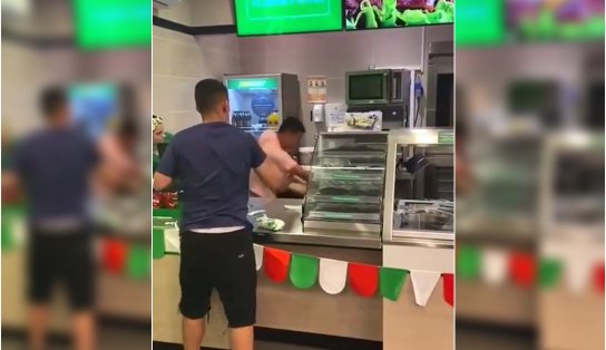 “Pão que a porrada amassou”: Funcionários da Subway são agredidos por clientes após não produzirem pedido 